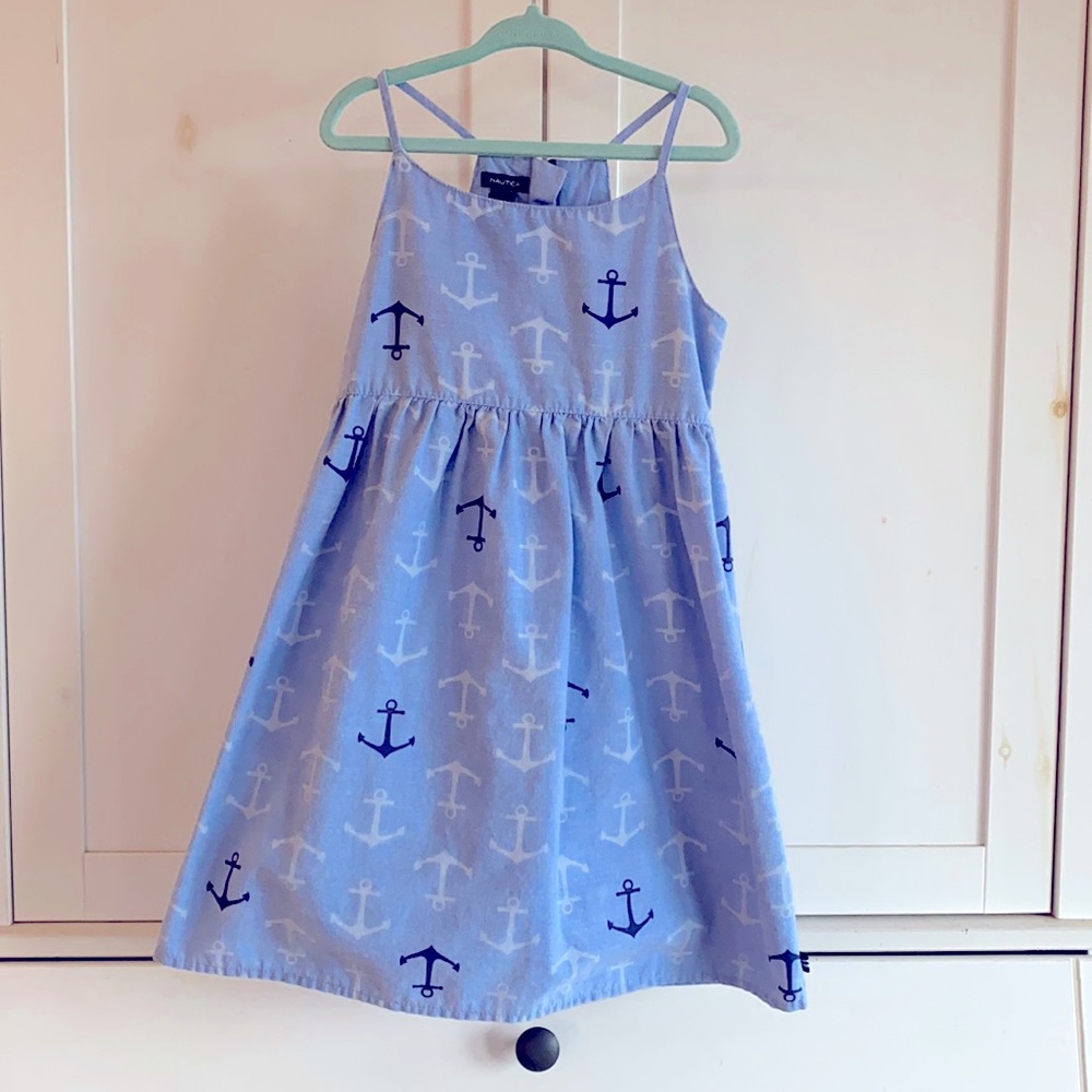 Girls Nautical Nautical anchor dress.